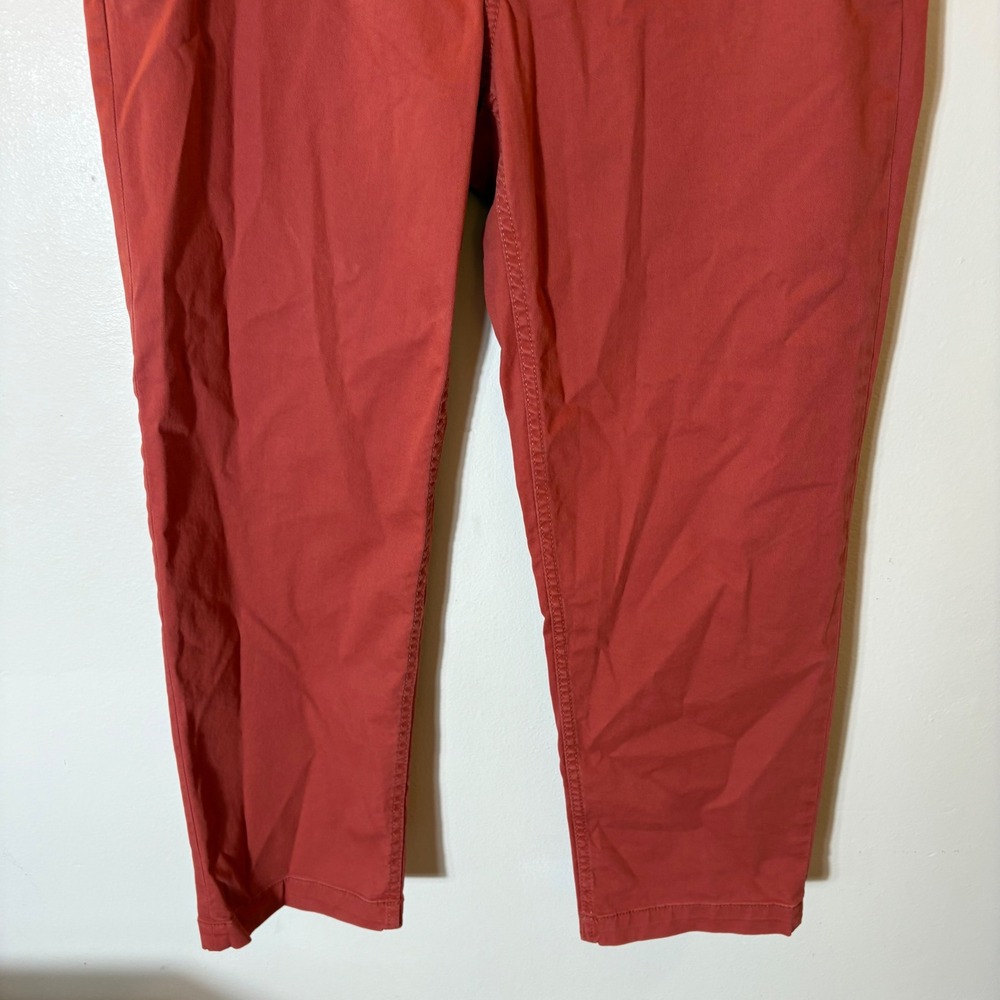 LOFT The Perfect Straight Curvy Pants Size 6 Burnt Orange Rust NWT - Picture 3 of 10